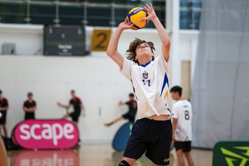 Indoor volleyball player