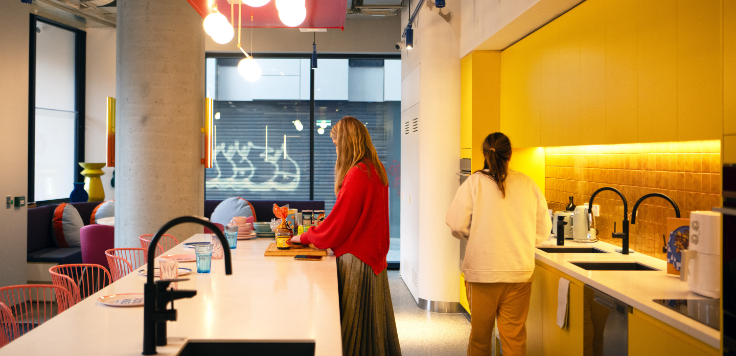 Scape Leicester's communal kitchen