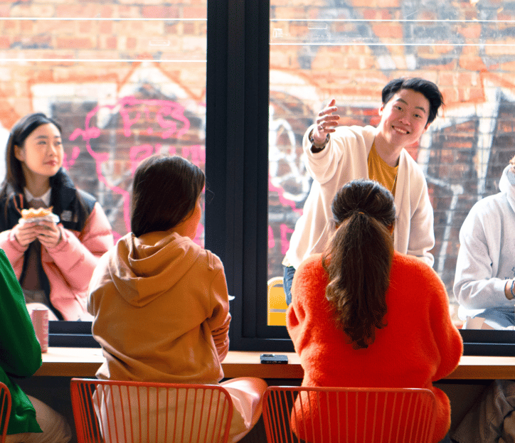 Students dining at Scape Leicester